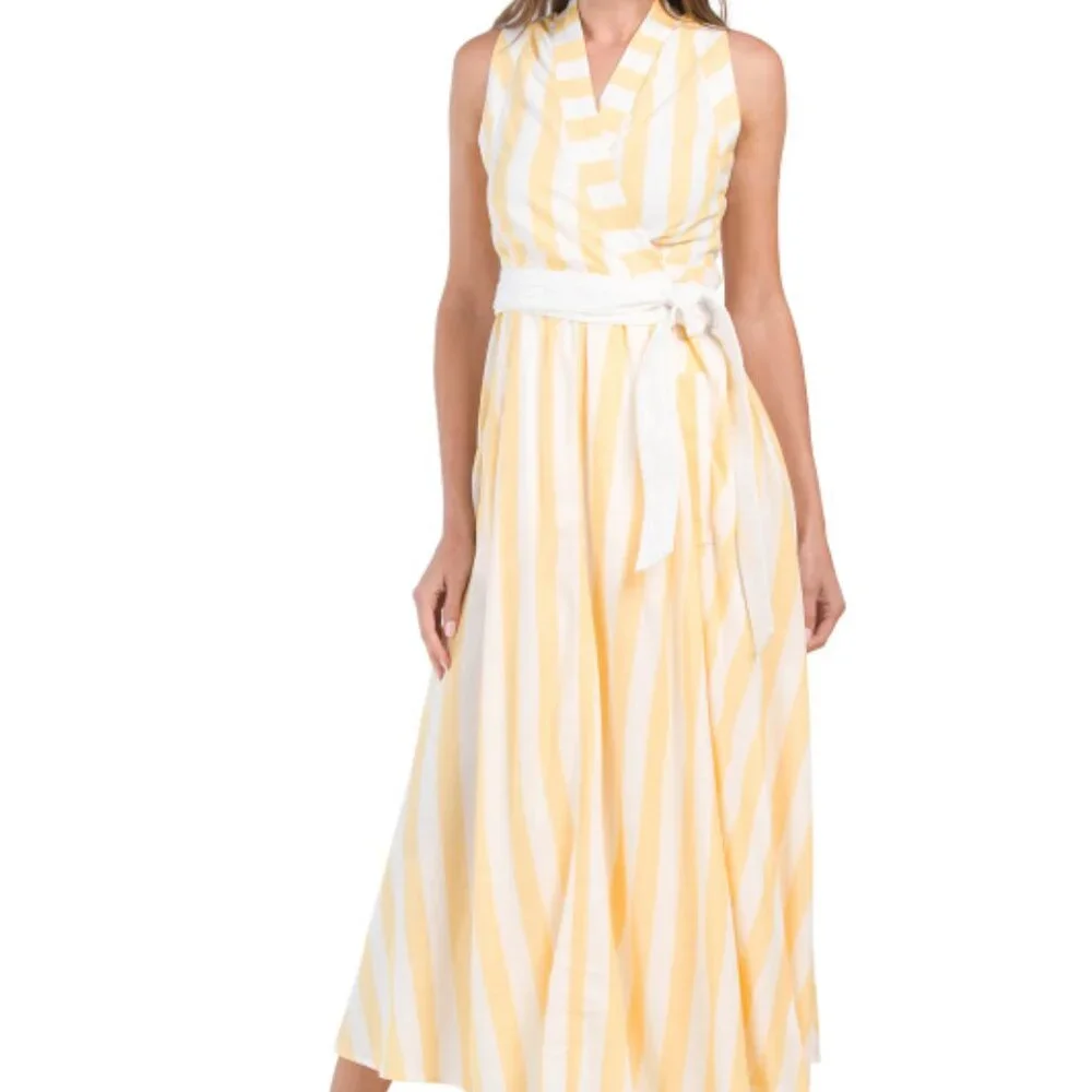 sleeveless Garden Wrap Dress - Picture 7 of 7